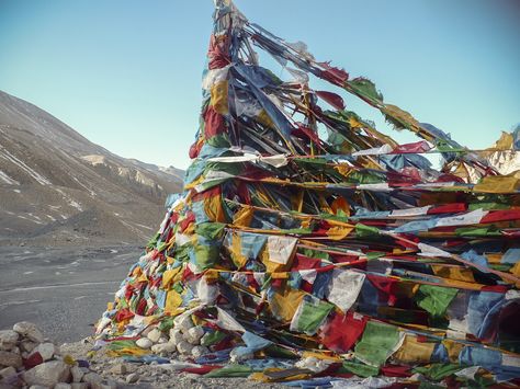 The flags are integral to the celebration of Saga Dawa, among other observances Tibetan Prayer Flag, Nature Mandala, 5000m, Everest Base Camp, Cultural Capital, Nepal Travel, Tibetan Art, Prayer Flags, Pokemon Teams