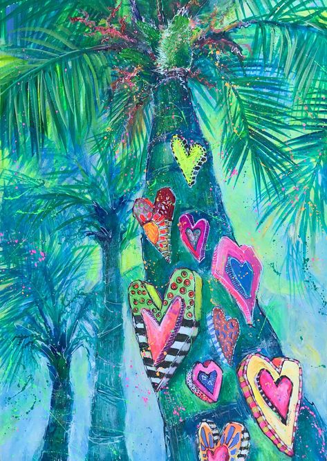 Naples Illustrated has chosen my Hearts of Palm artwork as a finalist for its Naples Charity Register cover art. After a month-long call to artists that resulted in a great deal of submissions conveying the theme of philanthropy and giving, Palm Artwork, Beach Journal, Leoma Lovegrove, Palm Art, Hearts Of Palm, Bee Painting, Contemporary Impressionism, Caribbean Style, Tropical Gardens