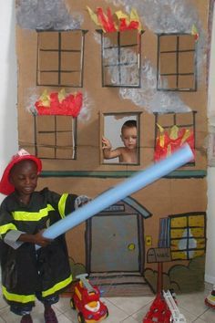 dramatic play on Pinterest | Dramatic Play Centers, Pizza ...                                                                                                                                                                                 More Fire Safety Theme, Fire Safety Preschool, Fire Theme, Dramatic Play Themes, Fire Safety Week, Fire Prevention Week, Nursery Planning, Community Helpers Theme, Role Play Areas