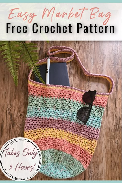 Carry your groceries and farmers market goodies in this crochet bag instead of an old plastic one with this easy crochet bag pattern for free! Easy to create and nice and stretchy, this crochet market bag will spice up your shopping life. Crochet Bag Pattern. Crochet Bag Pattern Free Easy. Bag Crochet Pattern. #crochetbagpattern #crochetbagpatternfreeeasy #crochetbag Easy Crochet Market Bags For Beginners, Crocheted Shopping Bag Free Pattern, Crochet Projects Using Acrylic Yarn, Crochet Shopping Bags Free Patterns, Crochet A Bag Free Pattern, Small Crochet Market Bag Free Pattern, Crochet Bag Easy Pattern, Crocheted Tote Bags Free Pattern, Crochet Market Bags Free Patterns