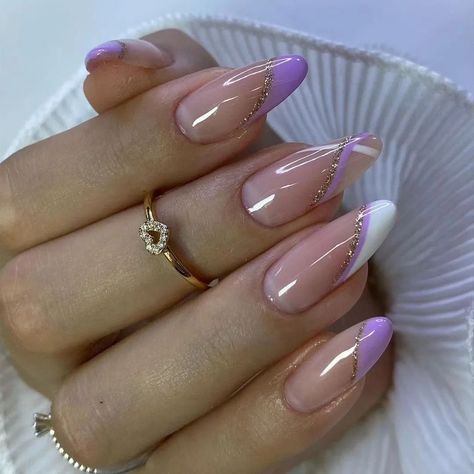 Lilac Nails Design, Burgundy Acrylic Nails, Lilac Nails, Lavender Nails, Nail Swag, Purple Nails, Stiletto Nails, Nails Ideas, Nude Nails