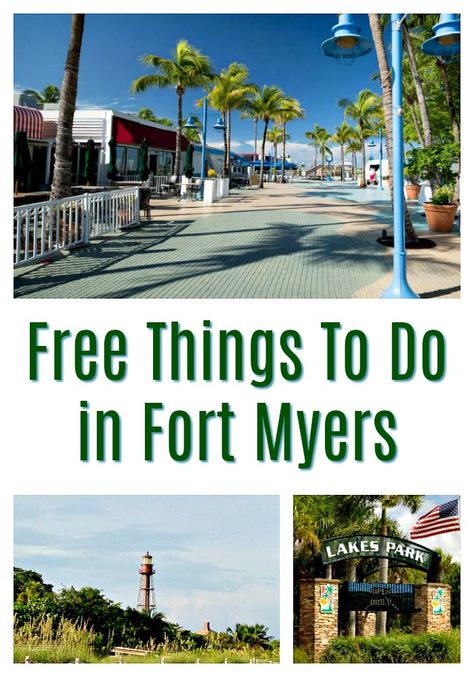 11 Free Things To Do in Fort Myers | Fort Myers Florida is filled with fun things to do for the whole family, including some incredible free things! Plan your visit to Fort Myers and be sure to check out these free things to do | Food Wine Sunshine #floridavacation #floridatravel #traveltips #traveldestinations #florida Ft Myers Florida, Fort Myers Beach Florida, Cape Coral Florida, Sanibel Island Florida, Fort Myers Beach, Fort Myers Florida, Visit Florida, Lake Park, Sanibel Island