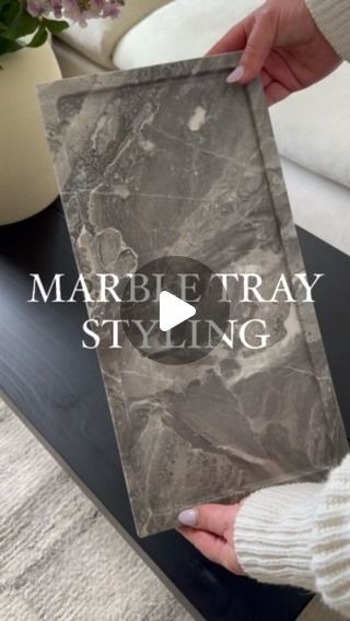 Christin Jipson on Instagram: "✨ Marble tray styling ✨ love a simple marble tray styling on a coffee table, console table , or bathroom vanity. This one from @rareearthmercantile is so beautiful and such a statement piece. Comment “marble” to get all the links 🤍

Use code CHRISTINEPLOTNER20 for 20% off @rareearthmercantile. The coasters I styled are from there too. 

✨ Follow @christingracehome for more home decor 

#homedecor #homesweethome #homestyle #homedecoration #coffeetable #coffeetabledecor #marbletray #interiordesign #interiors #interiorstyling" Marble Tray Styling, Marble Tray Decor, Simple Marble, Tray Styling, Marble Tray, Table Console, Decorating Coffee Tables, So Beautiful, Tray Decor