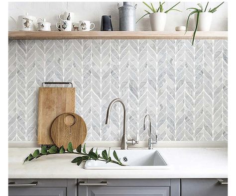 Leaf Mosaic Tile Backsplash, Leaf Kitchen Backsplash, Boho Tiles Kitchen, Bamboo Backsplash Kitchen, Tuscan Tile Backsplash, Leaf Tile Backsplash Kitchen, Grey Mosaic Backsplash Kitchen, Leaf Mosaic Tile, Leaf Tile Backsplash