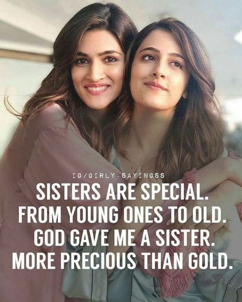 Two sisters! I am especially blessed. Brother Sister Quotes Funny, Quotes About Attitude, Rose Hill Designs, Sibling Quotes, Sister Love Quotes, هاكونا ماتاتا, Sister Quotes Funny, Sisters Quotes, Brother Sister Quotes