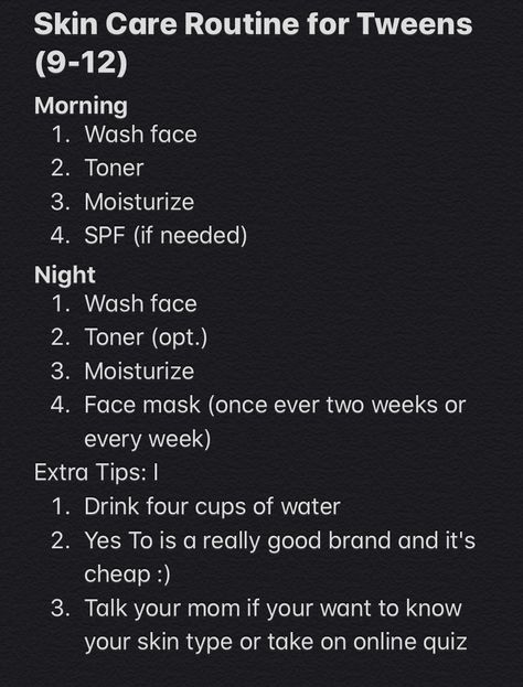 Skin Care Routine Steps Teenage, Skin Care Routine For Begginers, Simple Night Skin Care Routine, Skin Care For Middle Schoolers, Skin Care Products For 12 Yrs Old, Skin Care Routine For Age 13, Middle School Skin Care Routine, Simple Cheap Skin Care Routine, Skincare For Middle Schoolers