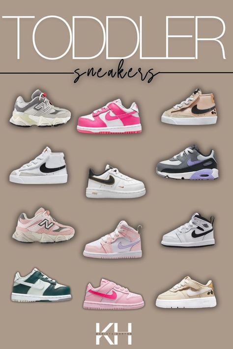 These toddler shoes are the perfect addition to any trendy toddler outfit!! Is there anything cuter than toddler Nikes?!! Trendy toddler style is so fun & I've got all of these cute toddler sneakers for my kids! Cool Kids Club, New Balance Outfit, Toddler Style, Shoes Fall, Trendy Kids Outfits, Stylish Kids Outfits, Toddler Nikes, Cool Kids Clothes