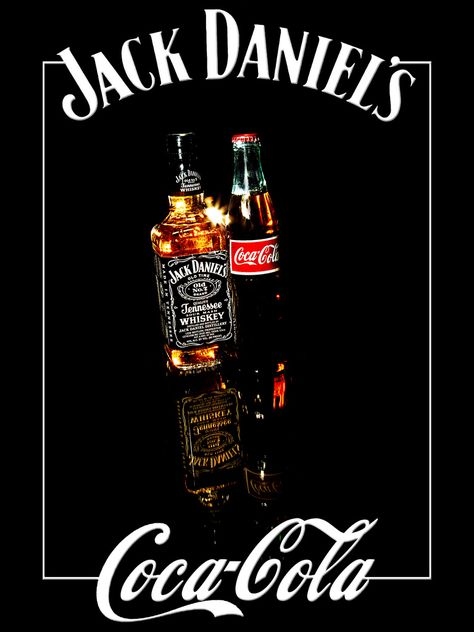 02365-51-Jack and Coke-2 | by Jim,I find your lack of faith disturbing Jack Daniels Wallpaper Art, Coke Jack Daniels, Jack Daniels Winter Jack, Coke Vintage Poster, Diy Bottle Lamp, Coke Ads Vintage, Jack And Coke, Top Drinks, Whisky Drinks