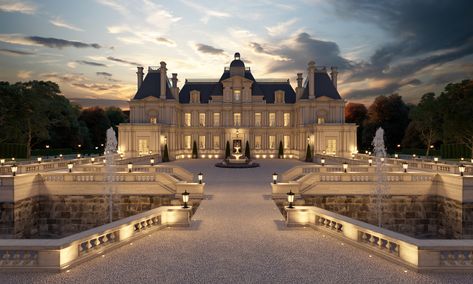 Dream Home Mansion, Mansions With Courtyards, Wattpad Mansion, Castle Like Mansions, Castle Mansion Luxury, Mafia Mansion Aesthetic, 4 Story Mansion, Beautiful Mansions Luxury Dream Houses, Gigantic Mansion