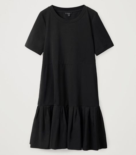 COS Gathered Panel Cotton Dress Shirtdress Outfit, Shirt Dress Outfit, Organic Cotton Dress, Shirt Dress Style, Black Shirt Dress, Everyday Dresses, Teenage Fashion Outfits, Outfits Casuales, Cotton Dress