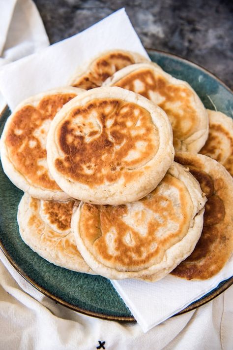 Hotteok (Korean Sweet Pancakes) - House of Nash Eats Korean Pancake Recipe, Sweet Pancakes, Korean Pancake, Korean Street Food, Korean Dishes, Korean Street, Pancake Recipe, Korean Food, Yummy Snacks