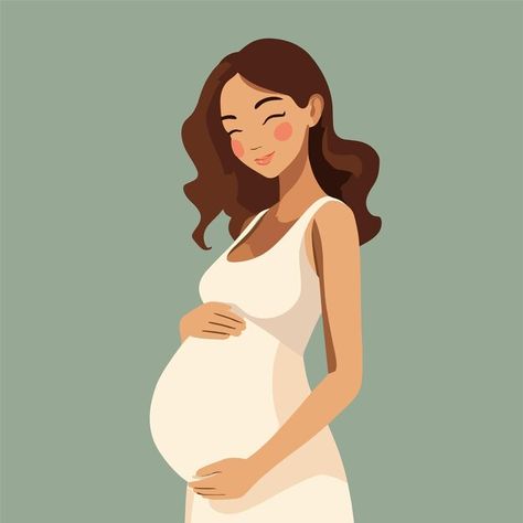 Pregnancy Reference Drawing, Pregnancy Cartoon, Pregnant Women Drawing, Pregnant Woman Drawing, Pregnant Drawing, Pregnant Illustration, Pregnant Mom Drawing, Pregnant Woman Sketch, Pregnant Woman Art