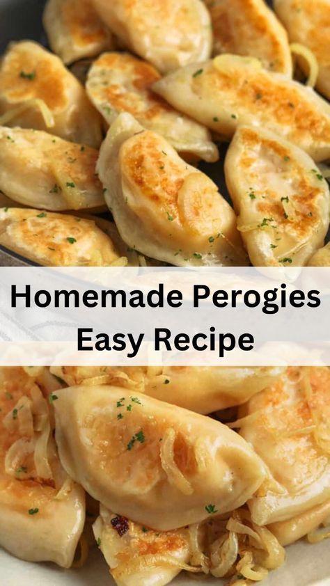 Discover the joy of making your own perogies with this easy homemade recipe! Filled with a delicious potato mixture, these perogies are perfect for any meal. You can even prepare them in a crockpot for a hassle-free cooking experience. Enjoy the authentic taste of this classic dish. #PerogiesRecipe #HomemadeCooking #EasyRecipes #PotatoPerogies #CrockpotMeals Mashed Potato Perogies, Easy Homemade Perogies, Homemade Pirogies Recipes, Homemade Perogies Dough, Perishky Recipe, Sweet Potato Perogies, Perogies Recipe Homemade, Potato Perogies Recipe, Perigees Recipes