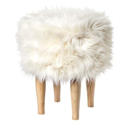 Here's What We Love from Target's Fall 2014 Home Collection Lookbooks - The Budget Babe Nate Berkus Target, Gold Bar Cart Target, Fur Stool, Faux Fur Stool, Outside Bars, Nate Berkus, Foot Stool, Inspiration Art, Autumn Home