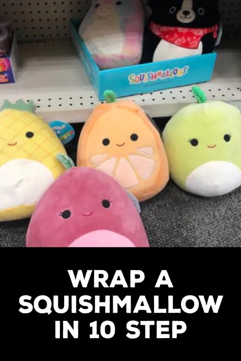 How to Wrap a Squishmallow How To Wrap A Squishmallow, How To Wrap A Stuffed Animal, Handy Crafts Ideas, Creative Art Projects, Santa's Workshop, How To Wrap, Useful Items, Ideas Creative, Christmas Wrapping