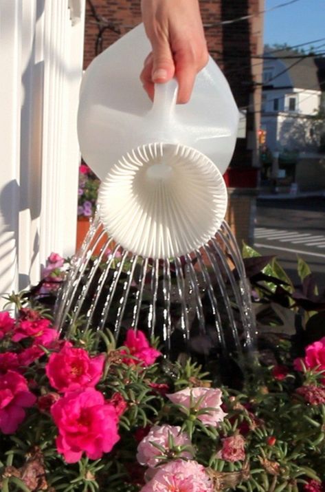 10 Creative Ways to Repurpose Plastic Milk Jugs - The Owner-Builder Network Plastic Milk Bottles, Plastic Jugs, Plastic Milk, Aesthetic Knitting, Knitting Aesthetic, Plastic Bottle Crafts, Shower Tile Designs, Crochet Rose, Knitting Charts