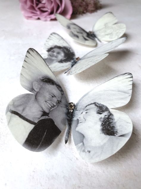 Butterfly Memorial, In Loving Memory Gifts, Silk Butterfly, Personalized Memorial Gifts, My Memory, Butterfly Wedding, Remembrance Gifts, Year Anniversary Gifts, Wedding Memorial