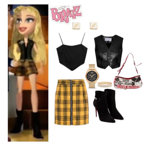 rock angelz Cloe Bratz Inspired Outfits, Outfits Tipo Bratz, Bratz Rock Angelz Outfits, Bratz Style Inspiration, Bratz Cosplay, Bratz Friends, Estilo Bratz, Bratz Accessories, Bratz Fits