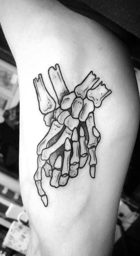 Skeleton Bones Tattoo, Skeleton Hand Couple Tattoo, Skeleton Holding Hands, Skeletons Holding Hands, Skeleton Hands Tattoo Holding, Skeleton Holding Hands Tattoo, Skeleton Hands Tattoo, Skeleton Hands Holding, Two Skeleton Hands Tattoo