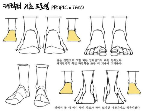 When drawing a foot from the front view, rather than drawing the thumb toe inwards, draw the pinky toe outwards. This also applies to when drawing from the back view (when the foot isn’t really in an angle). Feet Drawing, Anatomy Tutorial, Body Drawing Tutorial, Human Anatomy Drawing, Human Anatomy Art, Anatomy Sketches, Body Reference Drawing, Sketches Tutorial, Animation Reference