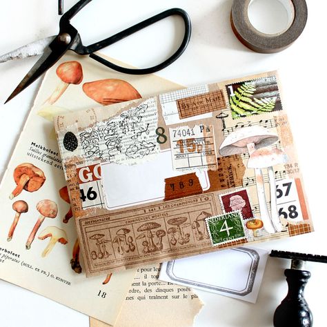 9x inspiratie voor snailmail in het thema herfst - Studio Snailmail Snailmail Ideas, Diy Craft Room Storage, Nick Bantock, Snail Mail Inspiration, Snail Mail Art, Snail Mail Pen Pals, Mail Art Envelopes, Pen Illustration, Decorated Envelopes