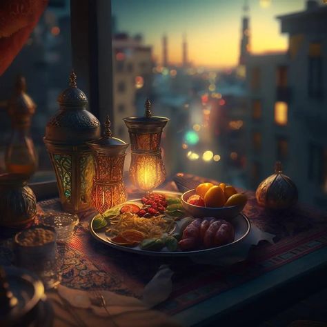 Arab Landscape, Ramadan Dps, Muslim Aesthetics, Painting Aesthetics, Vibes Painting, Eid Ul Fitr Decorations, Red Art Painting, Eid Vibes, Eid Poster