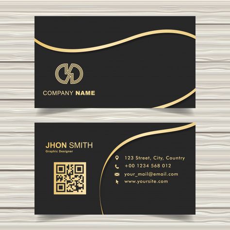 Business Card App, Gold Graphic Design, Business Card Design Black, Elegant Business Cards Design, Golden Ribbon, Metal Business Cards, Letterpress Business Cards, Gold Business Card, Premium Business Cards