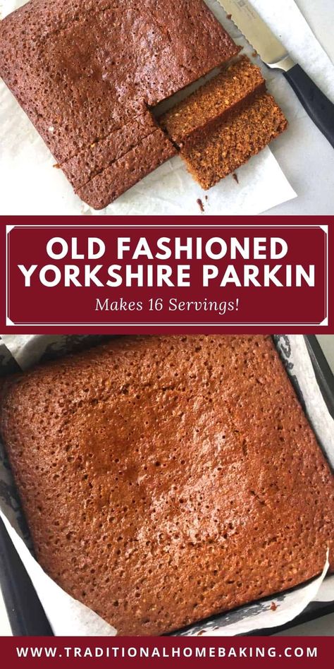 How To Make Parkin Cake, English Parkin Recipe, Parkin British Dessert, Ginger Parkin Recipe, Bonfire Toffee Recipe, Parkin Cake Recipes Yorkshire, Parkin Recipe Uk, Yorkshire Parkin Recipe, Parkin Gingerbread