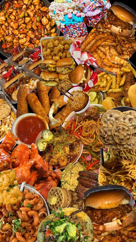 FOOD😝❤ Huge Food Platters, All Food In One Picture, Food Big Back, Big Back Food Ideas, Food Atheistic, Fast Food Pics, Food Asthetic Picture, Food Astethic, Good Looking Food