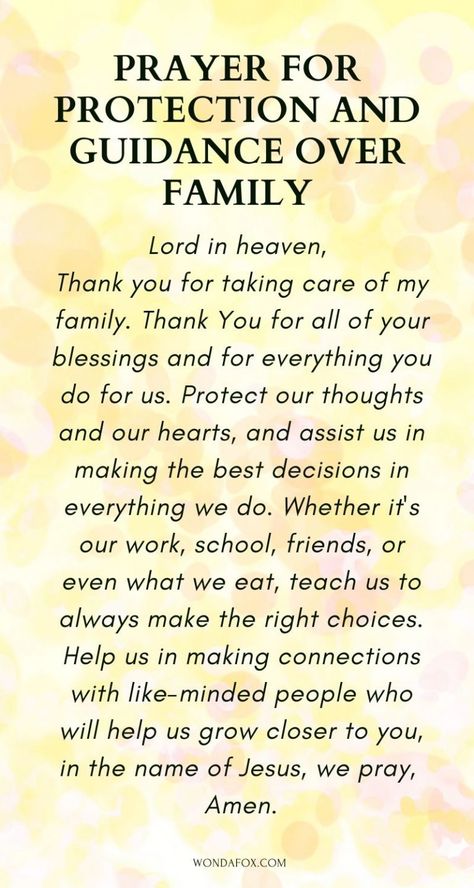 5 Prayers For Your Family - Wondafox Prayers For Protection Over My Family, Family Prayers For Blessings, Prayers For Your Family, Prayers For My Family, Prayer For Financial Breakthrough, Prayers For Family Protection, Prayers For Family, Intercessory Prayer, Family Prayers