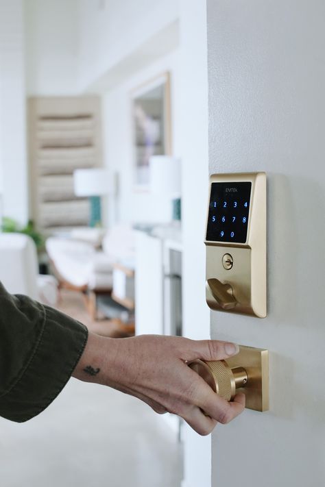 Emtouch Keypad Deadbolt Keyless Entry Front Door, Front Door Systems, Exterior House Doors, Keypad Door Locks, Door Handle With Lock, Keyless Door Lock, Outdoor Gate, Keyless Entry Door Locks, Main Entrance Door