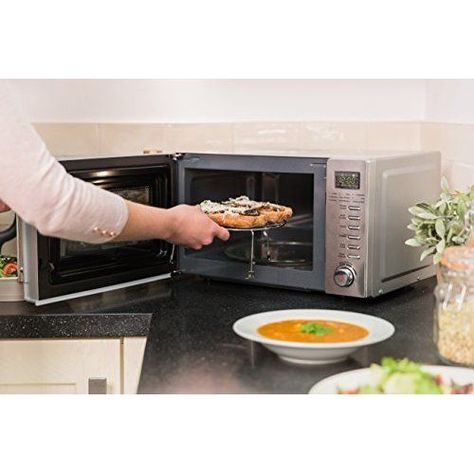 Clock Timer, Microwave Grill, Grill Rack, Russell Hobbs, Stainless Steel Cleaning, How To Cook Sausage, Small Meals, Toaster Oven, Microwave Oven