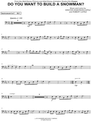 Frozen "Do you want to build a snowman?" Sheet Music Trumpet, Alto Sax Sheet Music, Music Trumpet, Trombone Music, Trombone Sheet Music, Cello Sheet Music, Trumpet Sheet Music, Trumpet Music, Clarinet Music