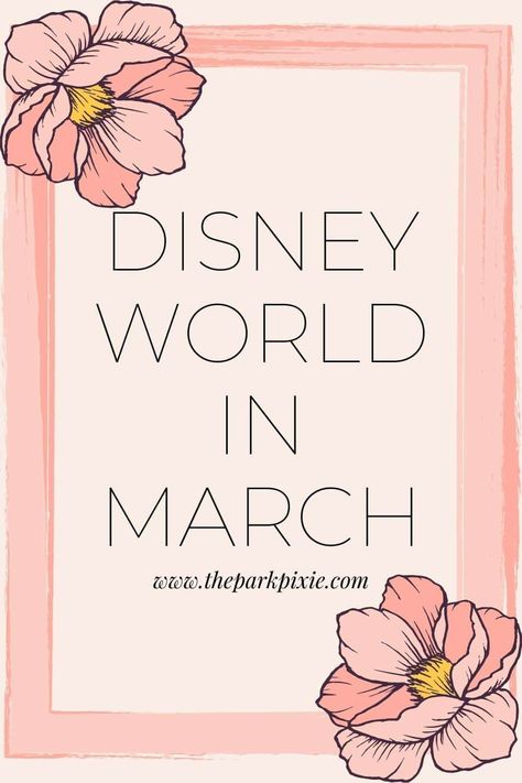 Are you planning a trip to Disney World in March? Check out this guide for tips about weather, events, what to pack, what's closed, and more. #disneyworld #wdw Disney World Outfits March, Disney In March, Disney World In March, Disney Springs Outfits, Disney Guide, Magic Kingdom Tips, March Outfits, Disney Park Outfit, What To Wear To Disney