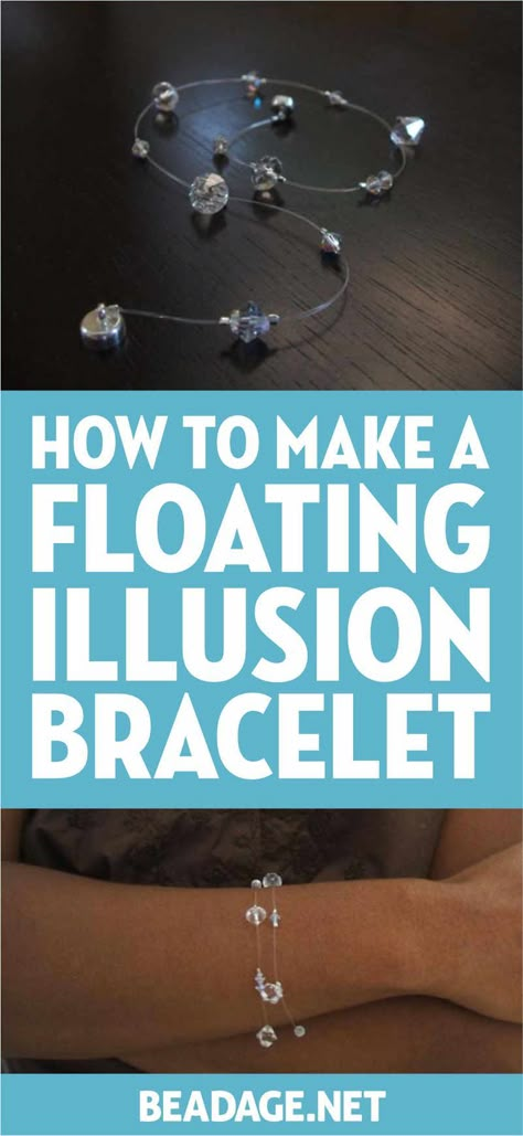 Illusion Bracelet, Easy Bracelet, Diy Beading, Easy Jewelry, Jewerly Making, Diy Bracelets Easy, Jewelry Tips, Jewelry Making Project, Simple Bracelets