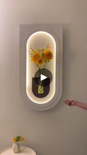 2.4K views · 41 reactions | 🌹Factory real shot! it's a 3d painting ,also a wall light.
❤️my whasap +86 13696962607 .
#homeart #houseart #led #wallhanging  #Crystal #clock #wallart #light #housedesign #painting #decor #landscape #sale #artist #art #flower | Lee Wallart | Lee Wallart · Original audio Lamp Painting, Sandstone Wall, Artistic Lighting, Mdf Crafts, Bed Design Modern, Painting Decor, Art And Nature, 3d Painting, Porch Design