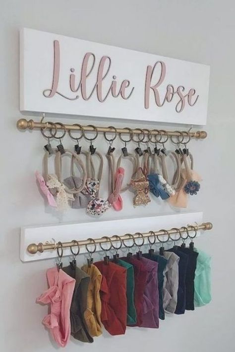 baby bow organizers (8) Diy Bow Holder, Diy Baby Bows, Girls Room Colors, Bow Storage, Hair Bow Organizer, Bow Organizer, Bow Hanger, Diy Baby Headbands