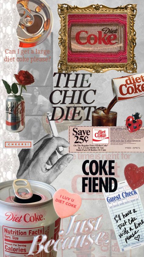 Coke Fiend! #dietcoke #dietcokeaesthetic #coke #lana #lanadelreycore Coke Wallpaper, Diet Coke Aesthetic, Coke Aesthetic, Diet Coke Can, Tracing Art, 17th Birthday Ideas, Diet Soda, Diet Coke, Vintage Americana