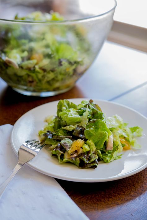 Red Leaf Lettuce Salad with Poppyseed Dressing - Seasoned with Sunshine. Vegan Red Leaf Lettuce Salad, Salad With Poppyseed Dressing, Red Lettuce, Lettuce Salad Recipes, Lettuce Recipes, Red Leaf Lettuce, Make Ahead Salads, Leaf Lettuce, Poppyseed Dressing