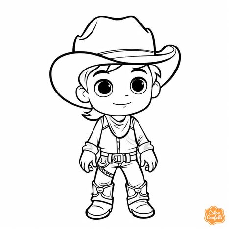 illustration of Cowboy life coloring page Cowboy Coloring Pages, Cowboy Cartoon, Cowboy Life, Coloring Pages For Boys, The Cowboy, The Wild West, Cow Boy, Printables Kids, Colouring Pages