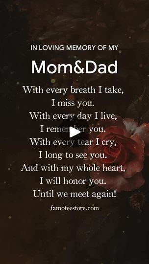 Missing Mom And Dad In Heaven, Missing Mom, Dad In Heaven, Happy Anniversary Wishes, Miss You Mom, We Meet Again, In Loving Memory, Happy Anniversary, I Miss You