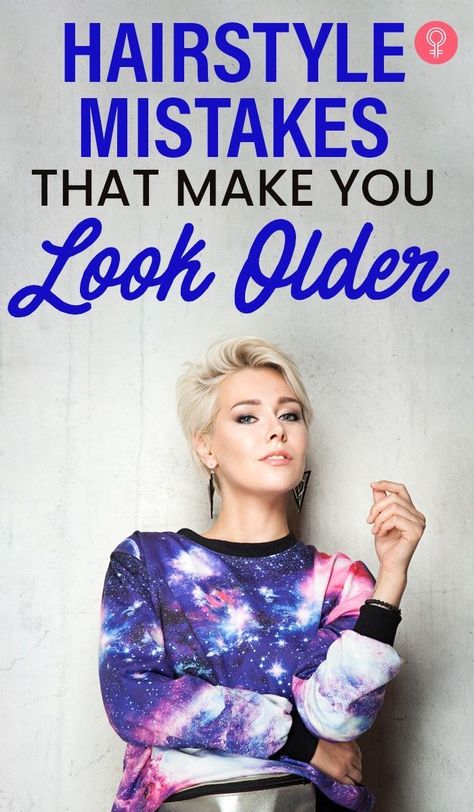 Hairstyle Mistakes That Make You Look Older: You would be surprised to know how a simple yet often overlooked thing called a ‘good hairstyle’ could do wonders! Keep reading to find out. #hairstyle #hairstyleideas #hairstyletips Short Blond Haircut, Hair Mistakes, Grey Roots, Crimped Hair, Sleek Ponytail, Look Older, Trending Haircuts, Style Mistakes, Long Hair Cuts