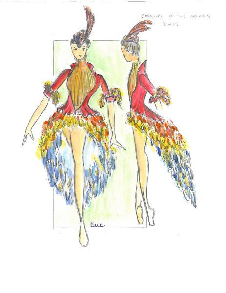 Bird costume Carnival Bird Costume, Bird Costume Design, Bird Dance Costume, Bird Costume Women, Starlight Makeup, Pigeon Costume, Bird Costumes, Seussical Costumes, Parrot Dress