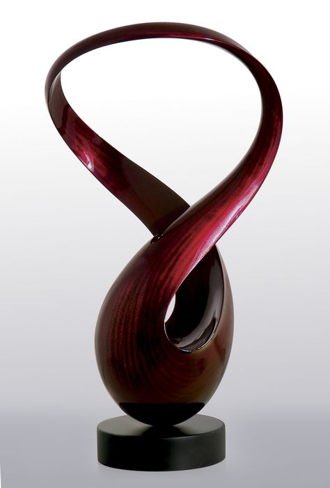 Anthony California Cast Resin Twist Sculpture in Deep Red Red Sculpture, Oxblood Red, Black Cherry, Sculptures & Statues, Abstract Sculpture, Red Aesthetic, Wood Sculpture, Creative Expressions, Jewelry Boxes