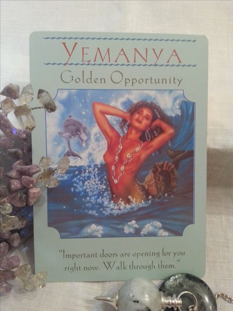 25 Feb – Your inner work and perseverance are bringing opportunities right to you. Divine Timing does play a part, as does your openness to receiving. If you see that open door, and feel that “nudge”, go for it! Change your life! (Goddess Guidance Oracle, #DoreenVirtue) #dailymessages #dailyguidance #dailyoracle #tarotcommunity #spirituality #metaphysical #angelguidance #divination #angelreading #angels #archangels #sharingisloving #goddess #goddessguidanceoraclecards Goddess Yemaya, Goddess Guidance Oracle, Life Goddess, Angel Therapy, Angel Tarot Cards, Angel Readings, Angel Tarot, Angel Oracle Cards, Angel Cards Reading