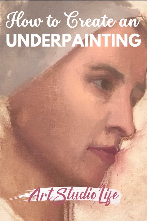 Have you ever encountered the term “underpainting” and wondered about its significance? Whether it’s an essential technique for every painting to incorporate? And how does it impact the final outcome? In this article, we’ll explore all of these questions and more. By the end, you’ll have a clear understanding of what an underpainting is and what the best approach is for you to use when creating your own! Underpainting Tutorial, How To Paint Hair With Oil Paint, Underpainting Oil Painting Techniques, How To Prep A Canvas For Oil Painting, Thinning Oil Based Paint, Flesh Tones Oil Paint, Flesh Tones, Miniatures Painting, Art Tutor