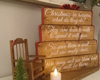 Custom Wedding Signs Accessories & Home Decor by WhimsicalWhiteFox Tree Lettering, White Rocking Chair, Christmas In Heaven Lantern, White Rocking Chairs, Christmas In Heaven, Mini Tree, In Remembrance, Christmas Yard Decorations, Christmas Memories