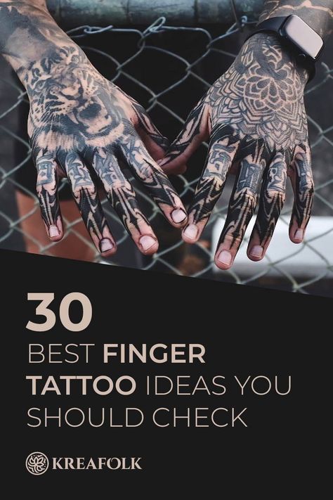 Let's explore the world of finger tattoos! Dive deep into trending designs, care tips, and insights. Let's guide you to the perfect ink for your fingers! Finger And Hand Tattoos Men, Thick Finger Tattoo, Tattoo Fingers Men, Coffin Finger Tattoo, Men Finger Tattoo Ideas, Hand Tattoos For Guys Ideas Design, Japanese Finger Tattoo, Men Finger Tattoo, Full Finger Tattoo