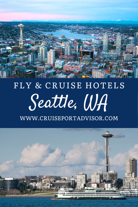 A list with the best Hotels near Seattle Cruise Port - Fly and Cruise Hotels #cruiseportadvisor #cruiseport #hotels #seattle #washington Alaskan Cruises, Seattle Hotels, Cruise Ports, Seattle Travel, Viking Cruises Rivers, Alaska Vacation, Cruise Planning, Cruise Excursions, Alaskan Cruise