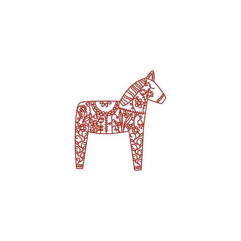 swedish dala horse papercut Dala Horse Tattoo Outline, Dala Horse Tattoo, Swedish Tattoo Ideas, Swedish Tattoo, Ephemera Diy, Swedish Horse, Swedish Dala Horse, Horse Crafts, Horse Tattoo